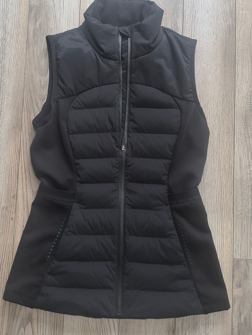 lululemon athletica Black Quilted Sleeveless Vest